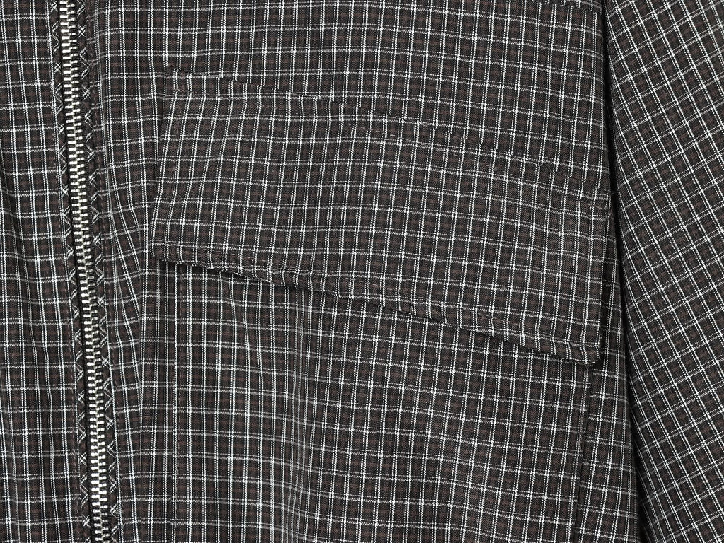 Women's plaid stand collar cotton jacket Coat