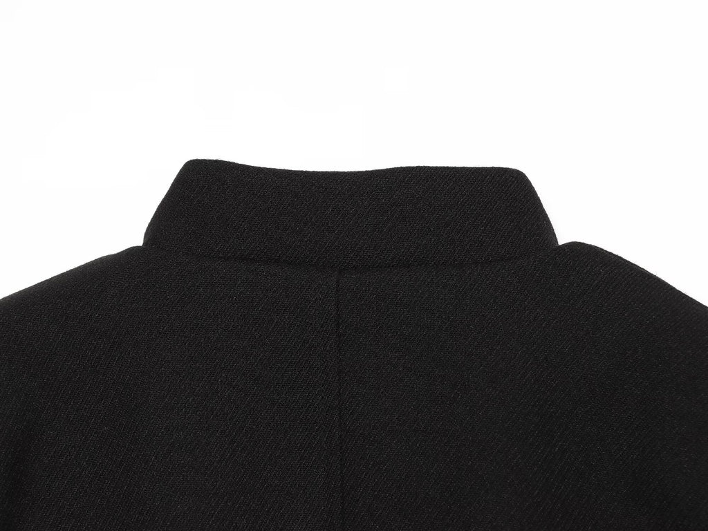 Women's slim short buttoned jacket Coat