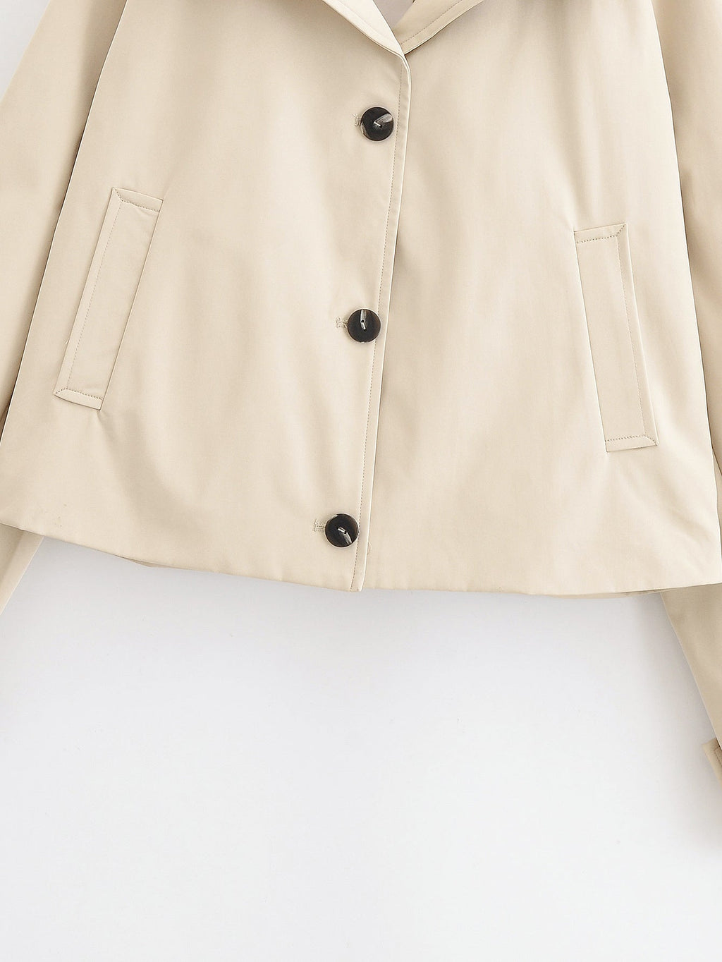 Women's new fashion waterproof short single breasted windbreaker Coat