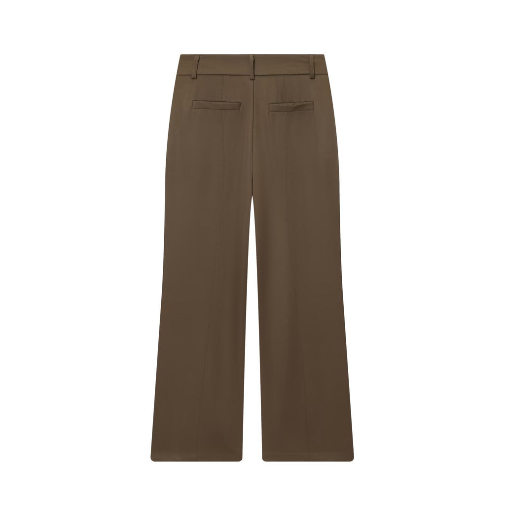 Women's new loose casual high waisted zipper pants