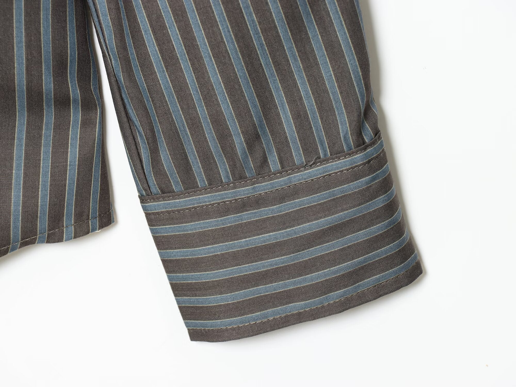 Women's new fashion casual striped poplin shirt