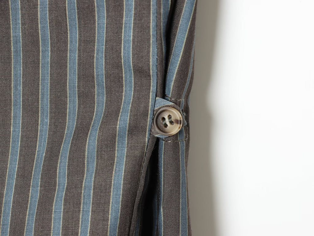 Women's new fashion casual striped poplin shirt