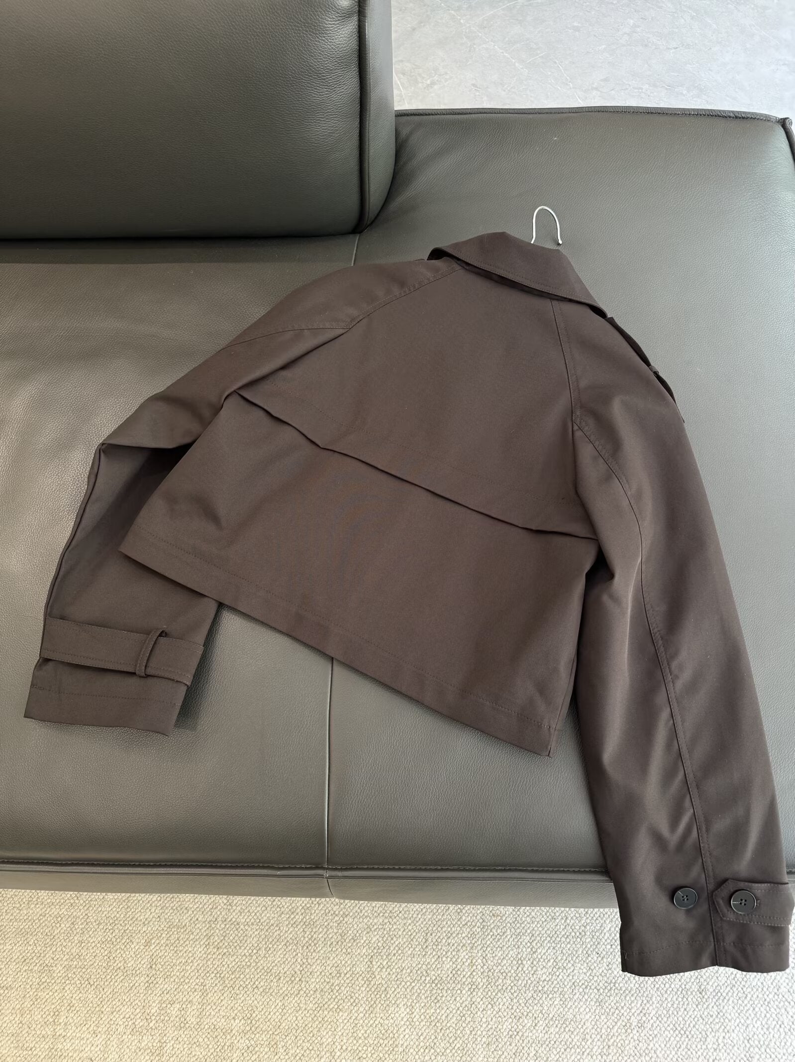 Women's autumn fashion short double breasted windbreaker Coat