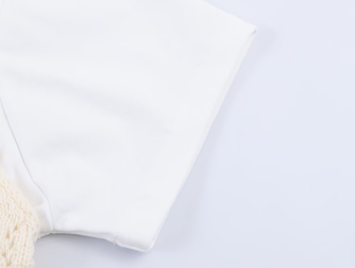 Women's casual hollow texture two-piece style knitted top