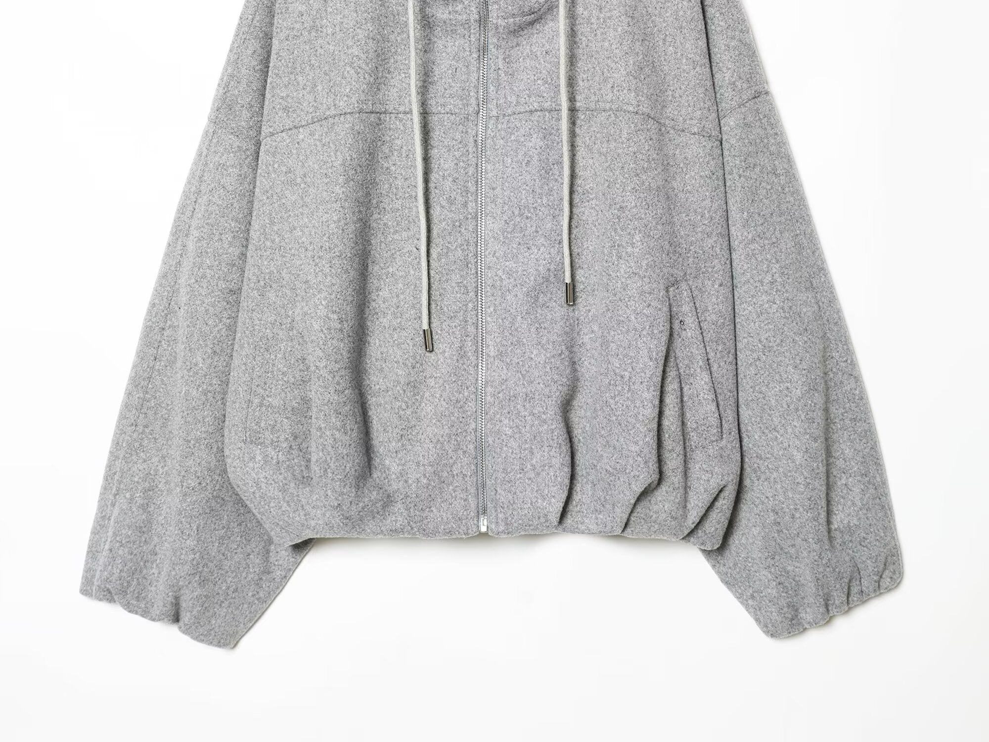 Women's short hooded loose jacket Coat