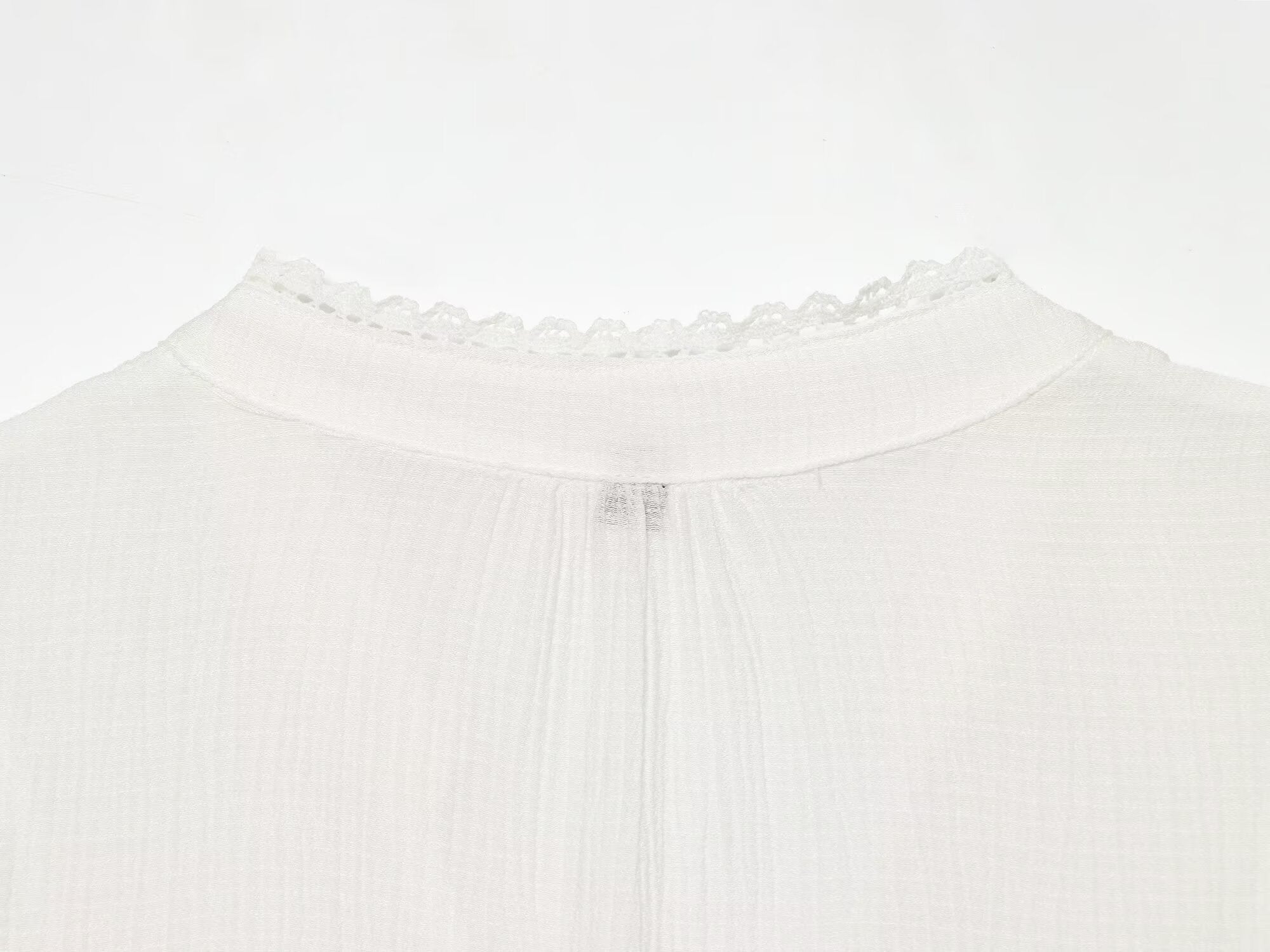 Women's layered decorative embroidered top
