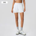 Women's quick-drying breathable shorts fake two-piece anti-exposure yoga fitness hot pants
