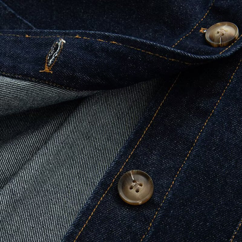 Women's casual stand collar twill coat