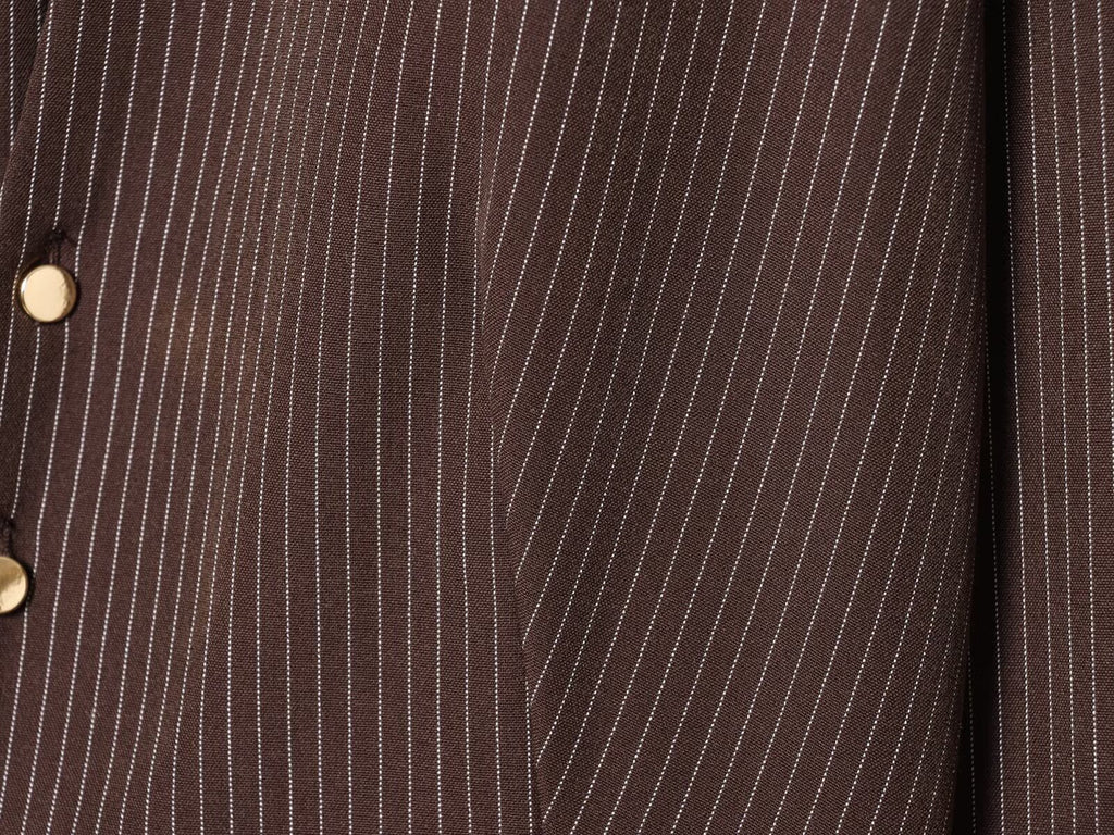 Women's casual short lapel striped shirt