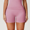 Women's New Fashion Seamless Yoga Breathable Sports Vest Seamless High Waist Yoga Shorts