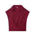 Women's 2025 new fashion linen blend sleeveless pleated top+shorts suit