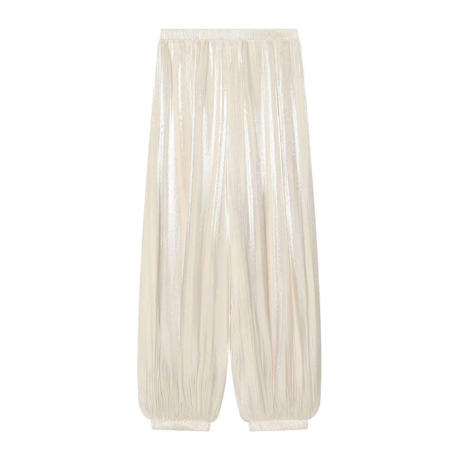 Women's comfortable pleated lantern pants