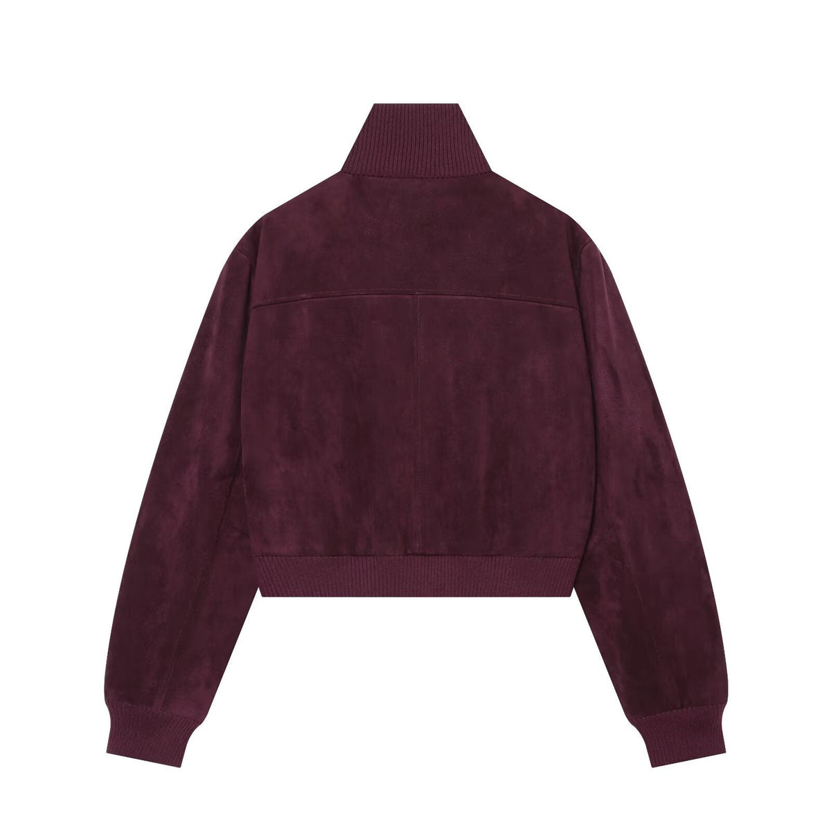 Women's Anti suede effect short stand collar Coat