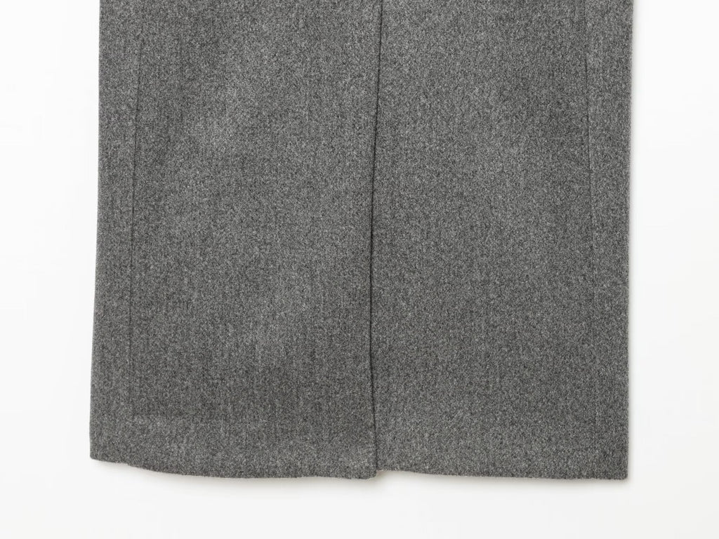 Women's long style stand collar wool blend coat