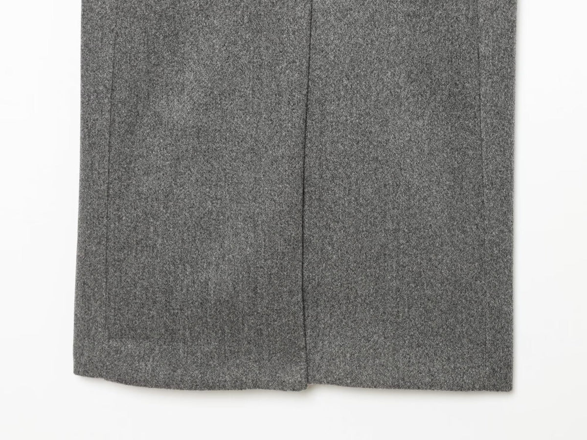 Women's long style stand collar wool blend coat