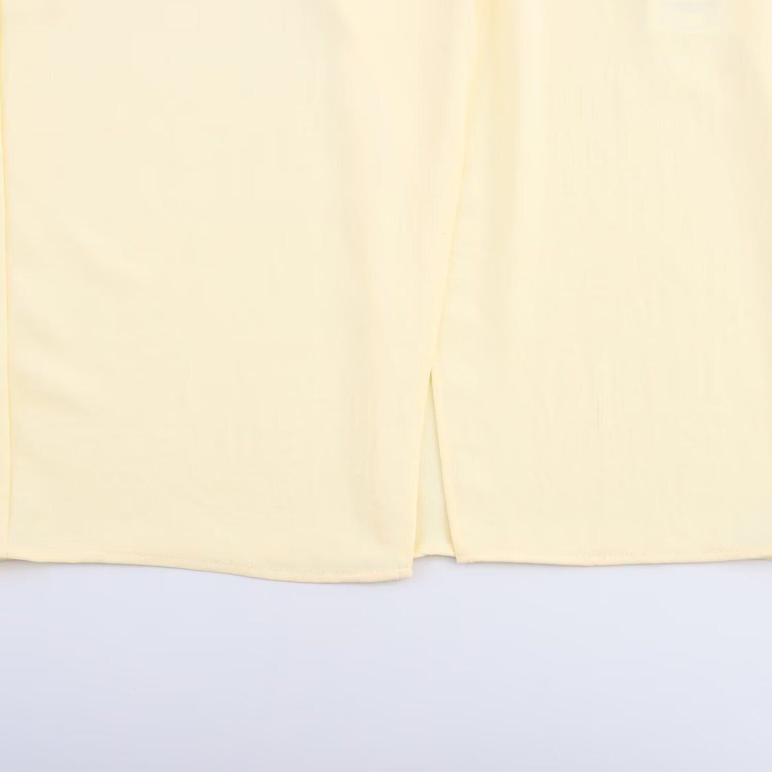 Women's New Fashion Knot Decoration Opening Design Midi Dress
