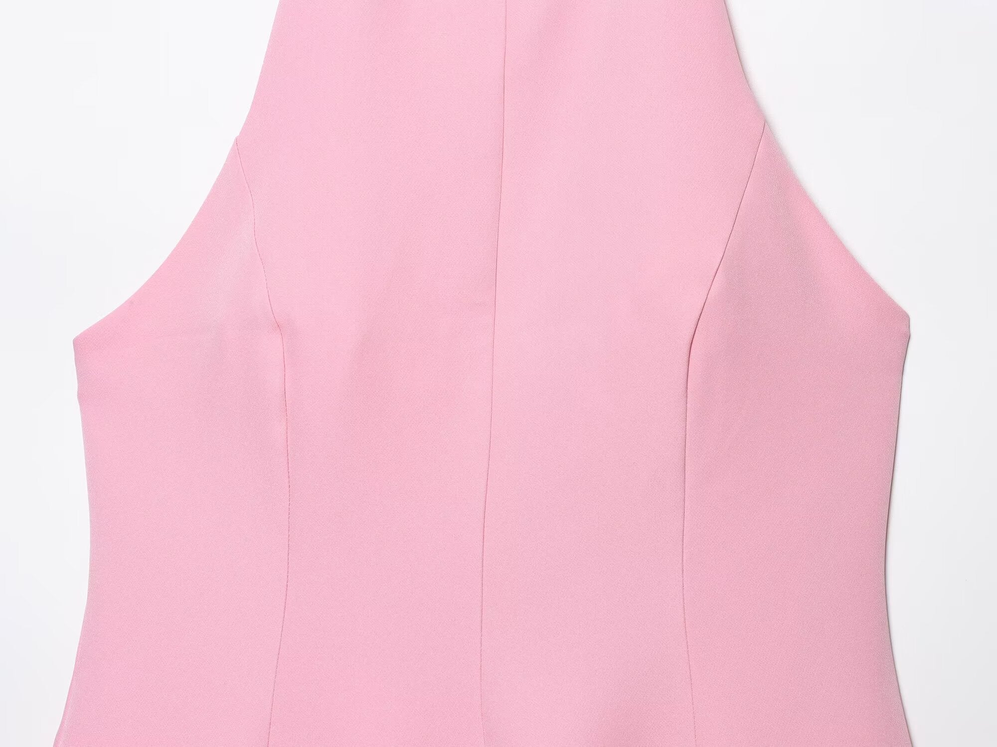 Women's Summer Fashion Wave style Hanging Neck Mini Dress