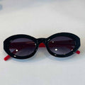Women's new Joker sunglasses narrow frame contrast sunglasses