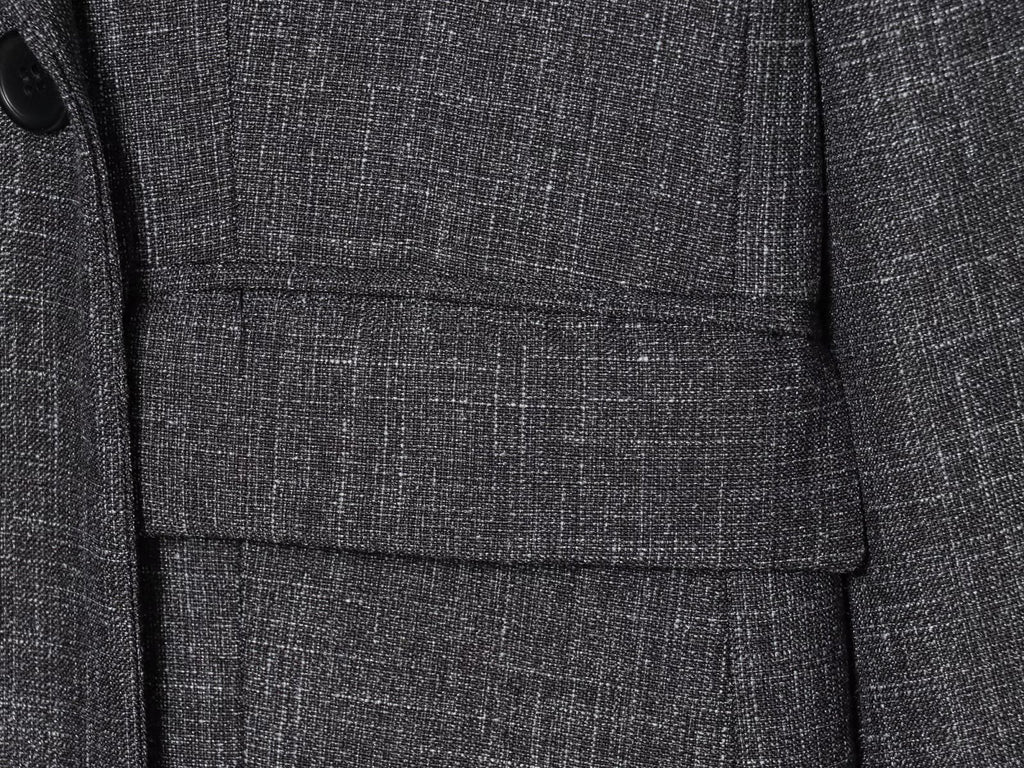 Women's loose wool blended straight cut Blazer Coat