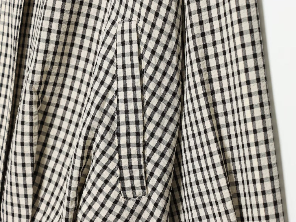 Women's checkered pilot jacket Coat