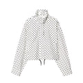suit Women's 2 pieces polka dot Bubble gauze Coat + Shorts