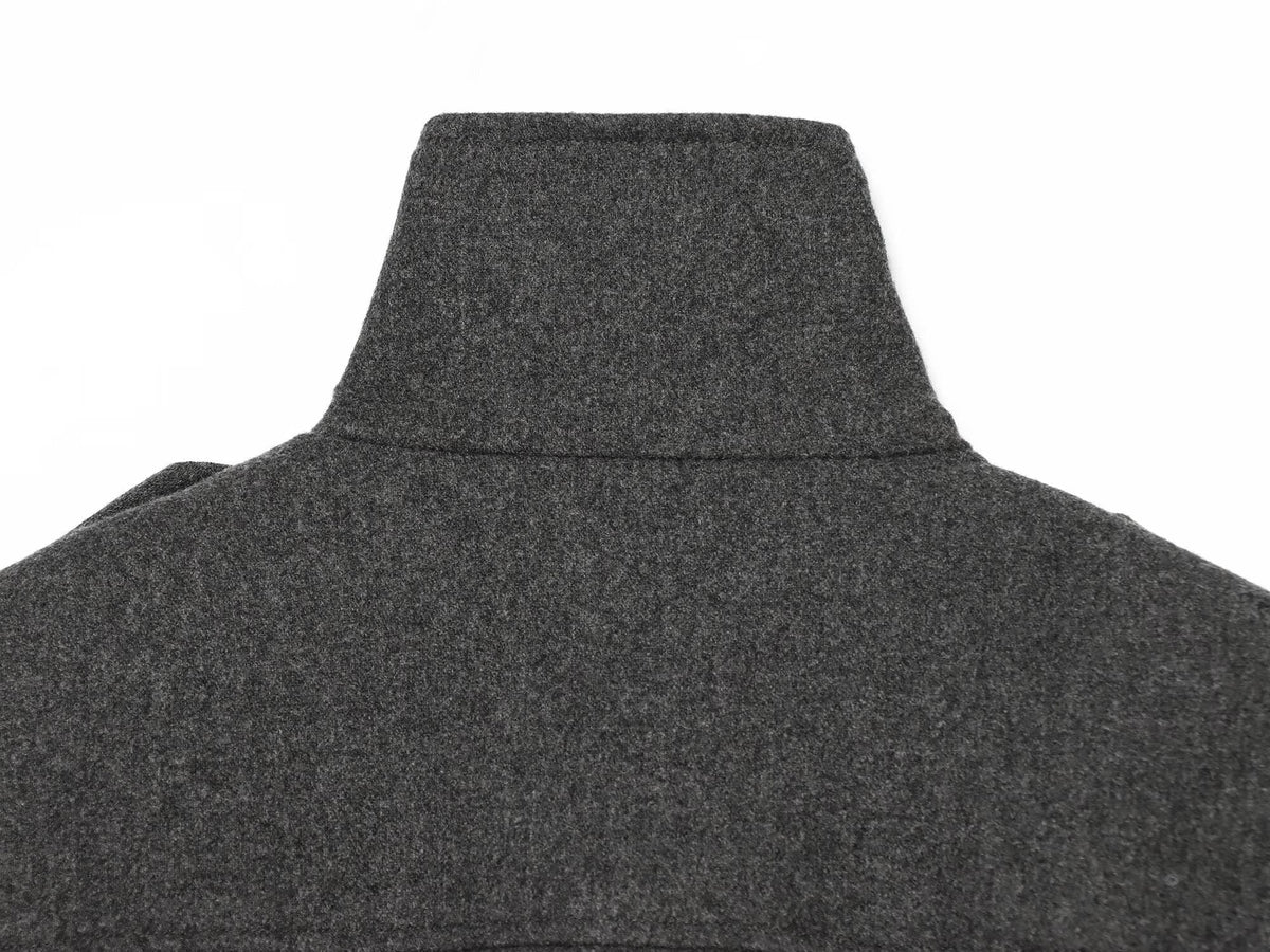 Women's slim double breasted high stand collar Coat