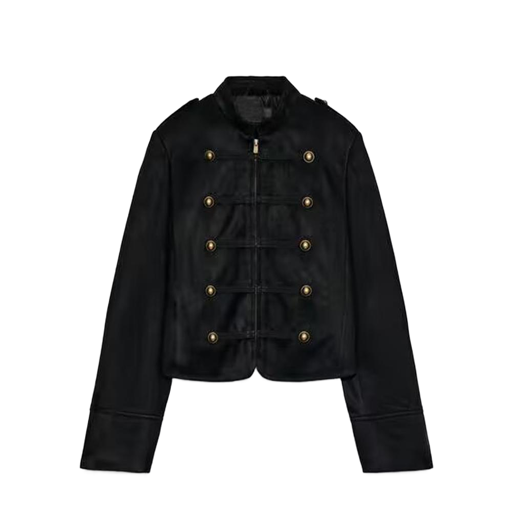 Women's rope knot buckle effect jacket Coat