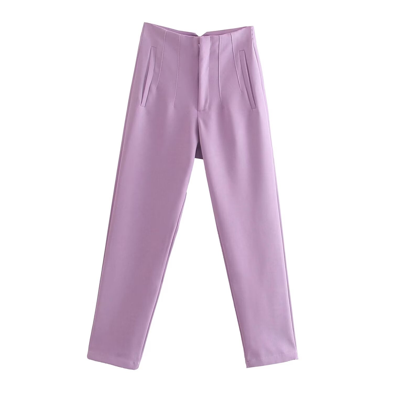 2026 Women's multi-color pleated high waisted pants