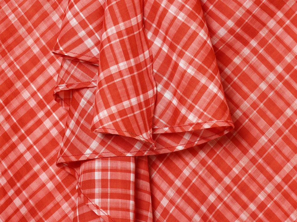 Women's layered decorative Plaid Midi skirt