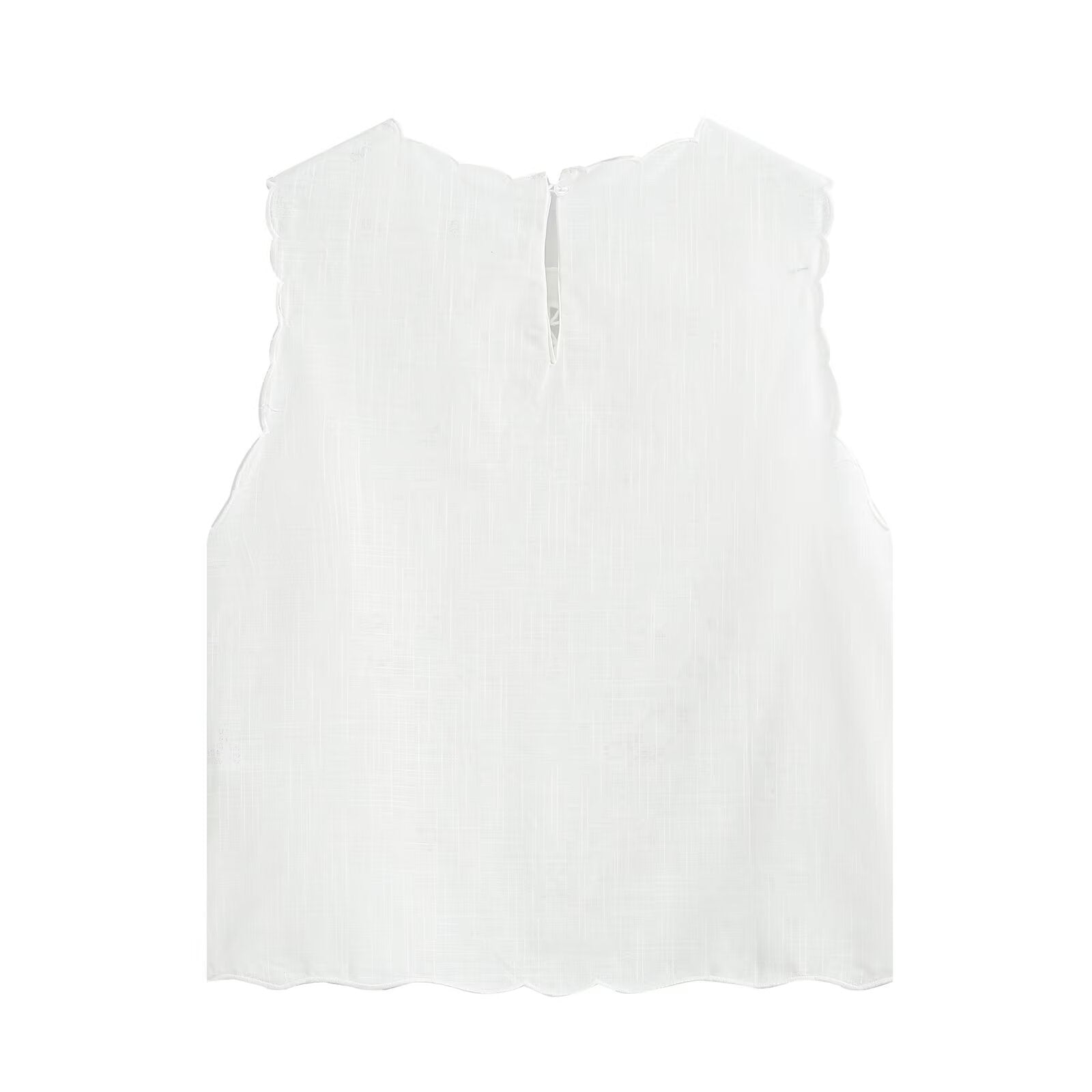 Women's bow decoration hollow embroidery top