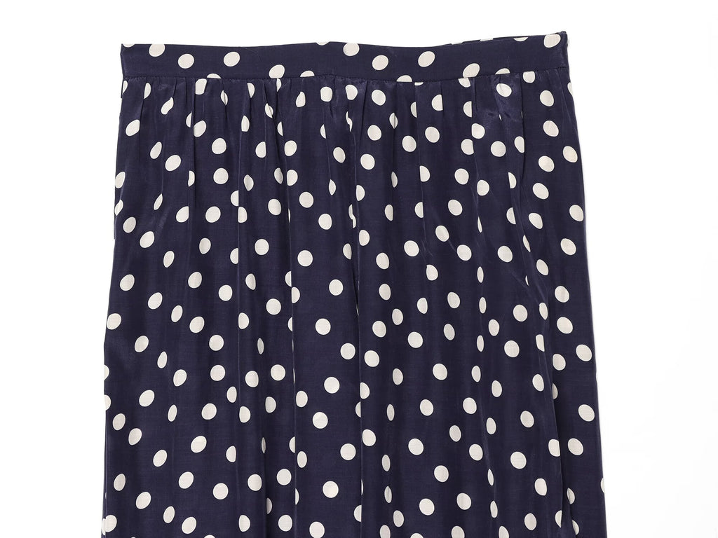 Women's bow decoration polka dot lantern pants