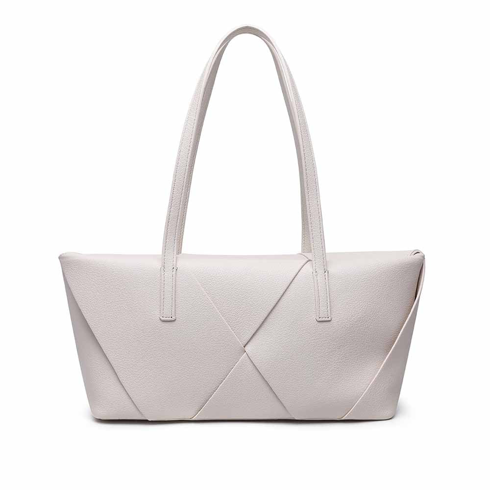 Women's new stitching contrast shoulder bag large commuter handbag