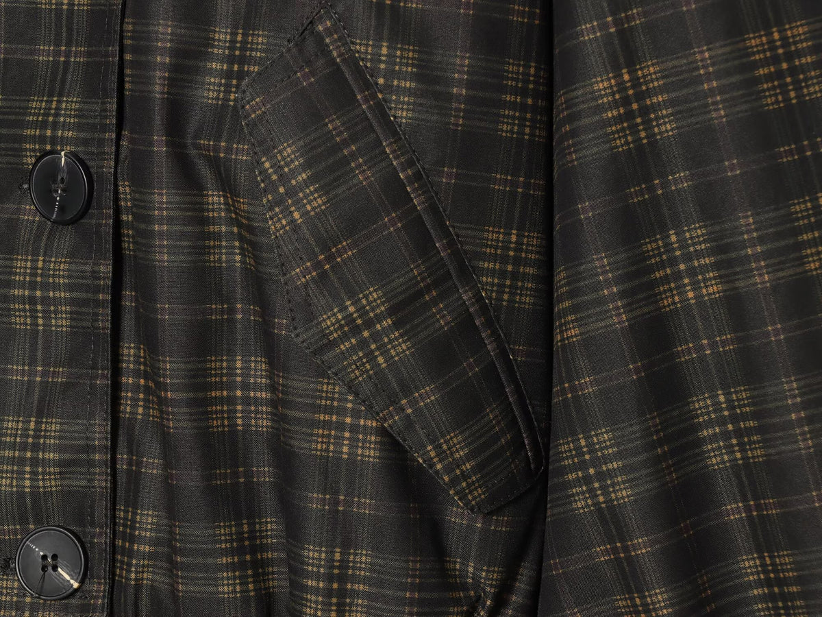 Women's casual checkered pilot jacket Coat
