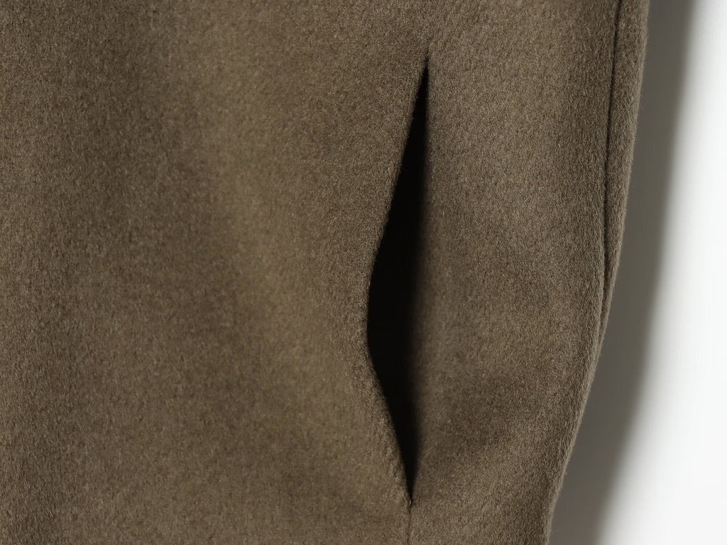 Women's Lapel straight casual wool blend Coat