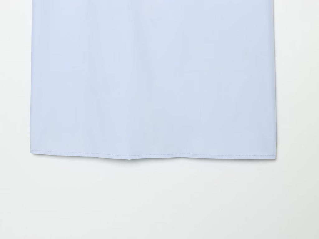 Women's long sleeved shirt style linen blend shirt
