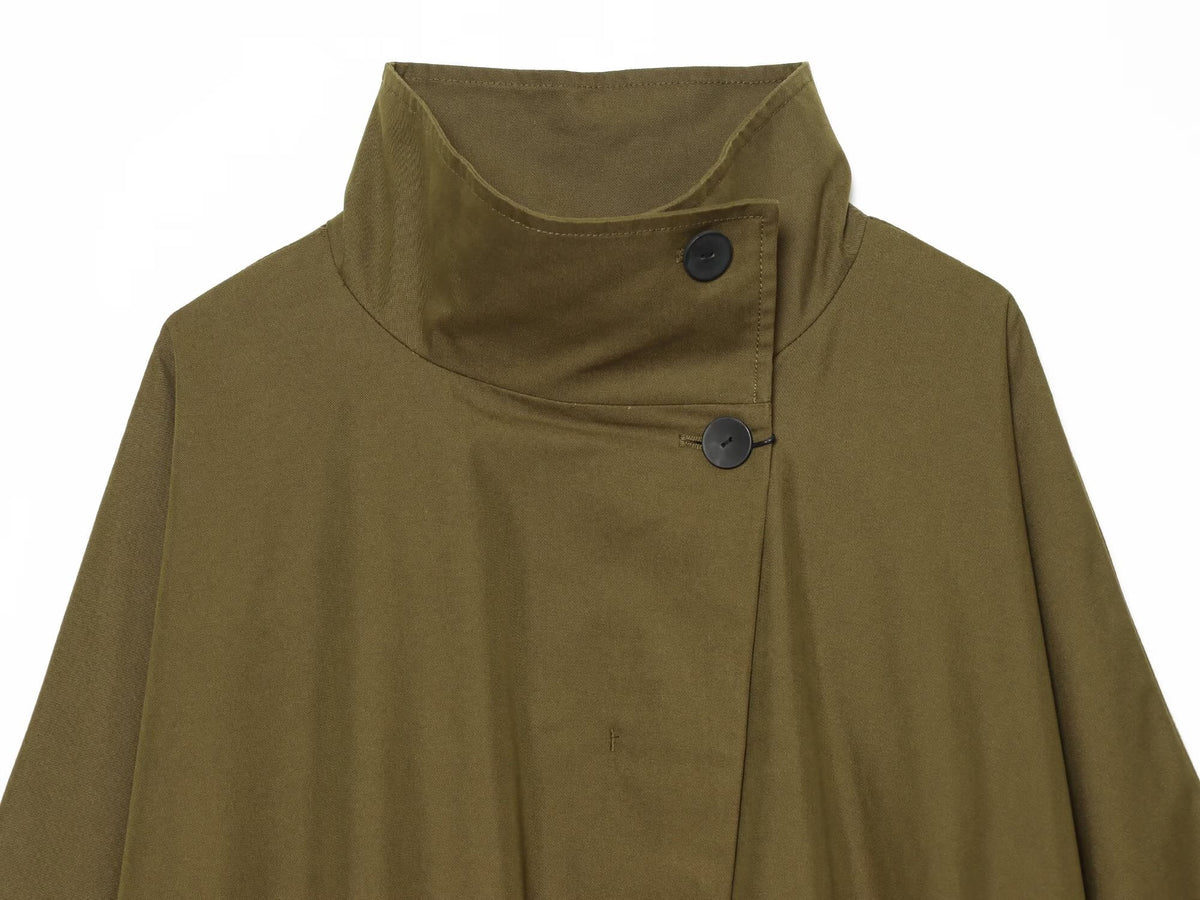 Women's with drawstring loose parka Coat
