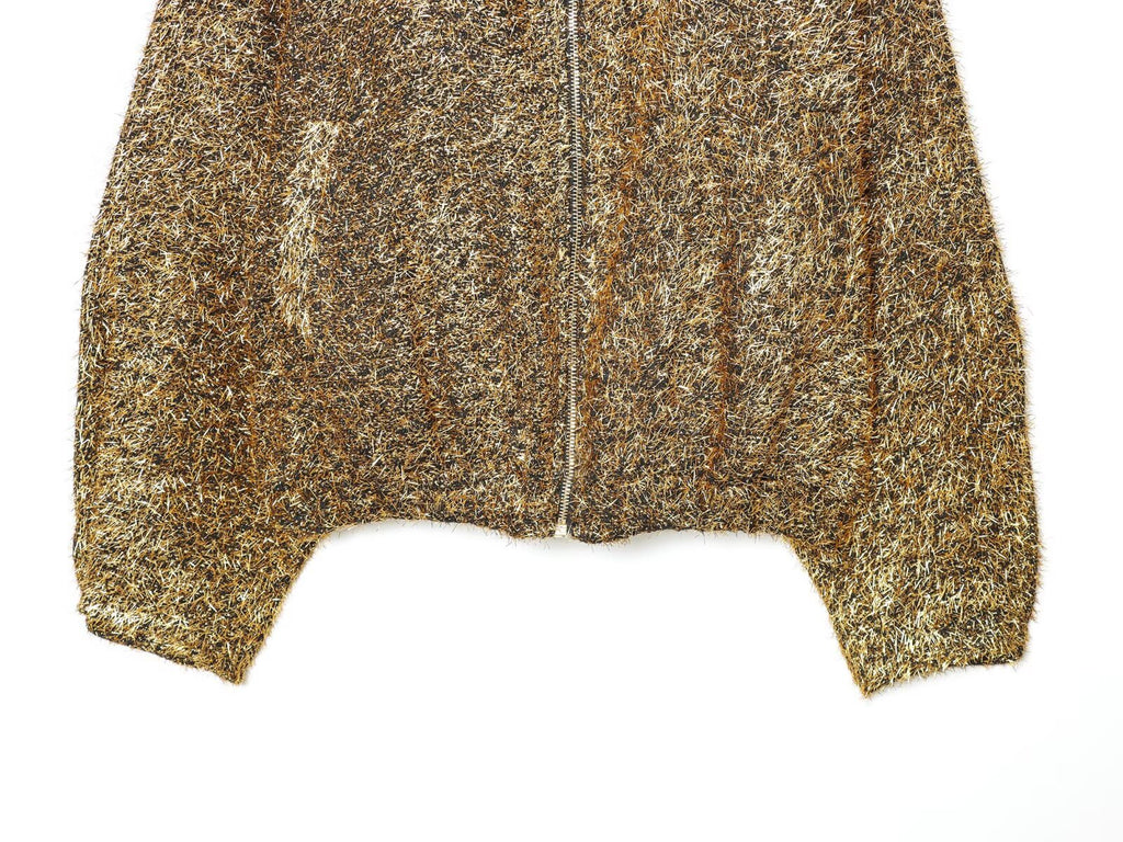 Women's lapel metallic line pilot jacket Coat