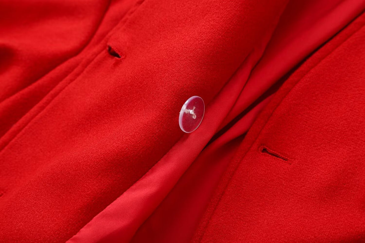 Women's soft textured stand collar jacket Coat